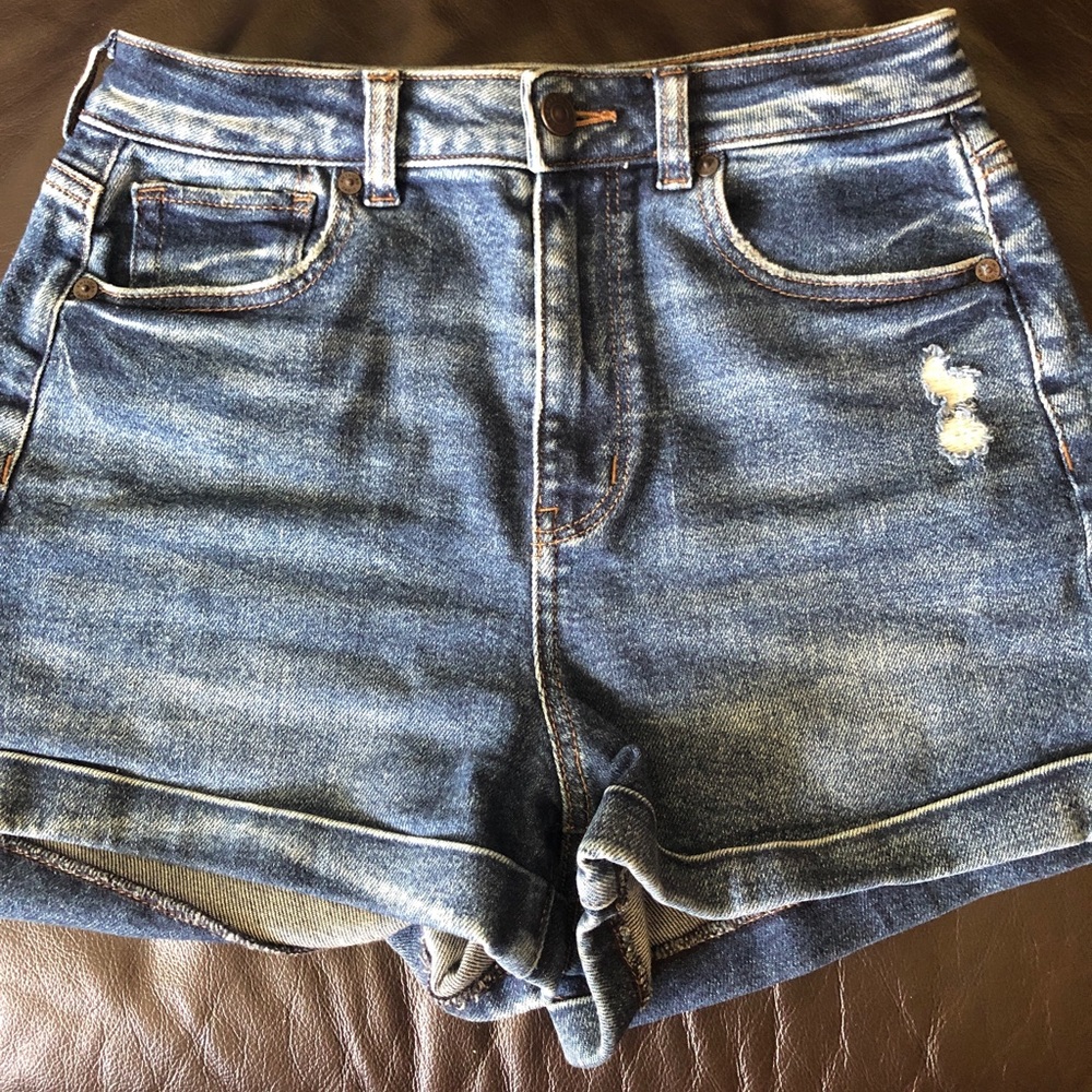 American Eagle Stretch Highest Rise Mom Shorts Size 4